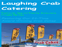 Tablet Screenshot of laughingcrabcatering.com